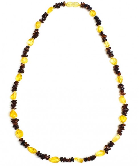 Χειροποίητο γυναικείο κολιέ από ορυκτό κεχριμπάρι KOL10016