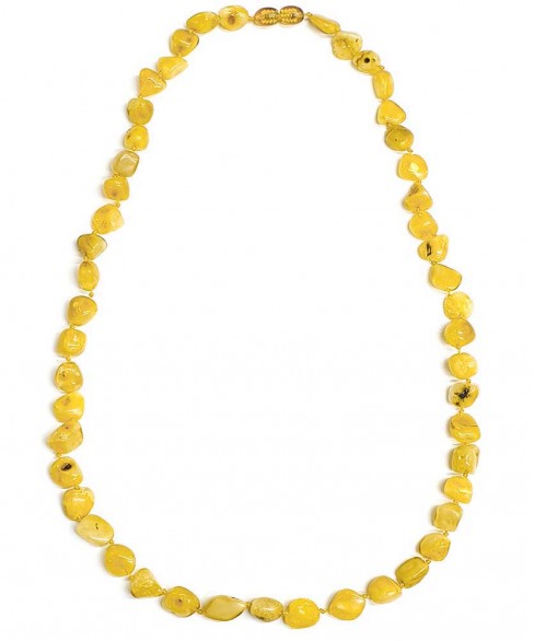 Χειροποίητο γυναικείο κολιέ από βασιλικό κεχριμπάρι KOL10008