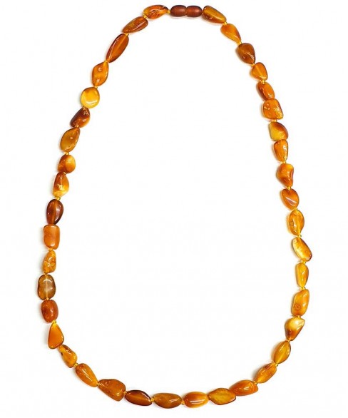 Χειροποίητο γυναικείο κολιέ από βασιλικό κεχριμπάρι KOL10009