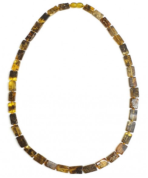 Χειροποίητο γυναικείο κολιέ από ορυκτό κεχριμπάρι KOL10011