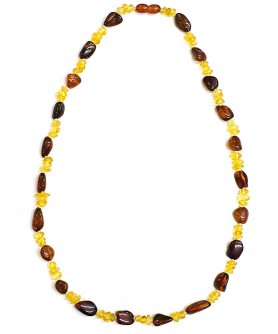 Χειροποίητο γυναικείο κολιέ από ορυκτό κεχριμπάρι KOL10015