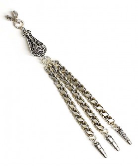 Φούντα επάργυρη κομπολογιού AKS10254