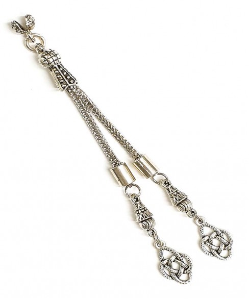 Silver plated tassel AKS10275