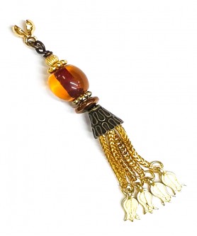 Φούντα επίχρυση κομπολογιού AKS10006