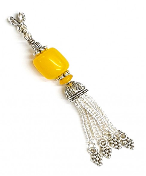 Φούντα επάργυρη κομπολογιού AKS10027