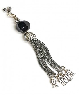 Φούντα επάργυρη κομπολογιού AKS10035