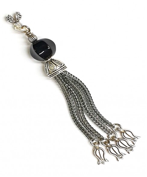 Φούντα επάργυρη κομπολογιού AKS10035