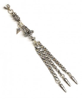 Φούντα επάργυρη κομπολογιού AKS10249