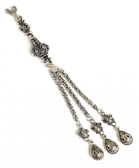 Φούντα επάργυρη κομπολογιού AKS10251