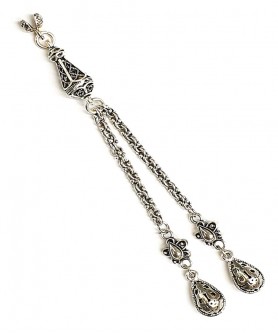 Φούντα επάργυρη κομπολογιού AKS10255