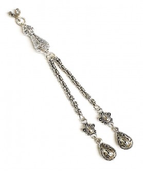 Φούντα επάργυρη κομπολογιού AKS10257