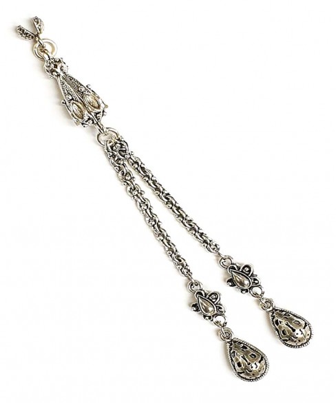 Φούντα επάργυρη κομπολογιού AKS10260