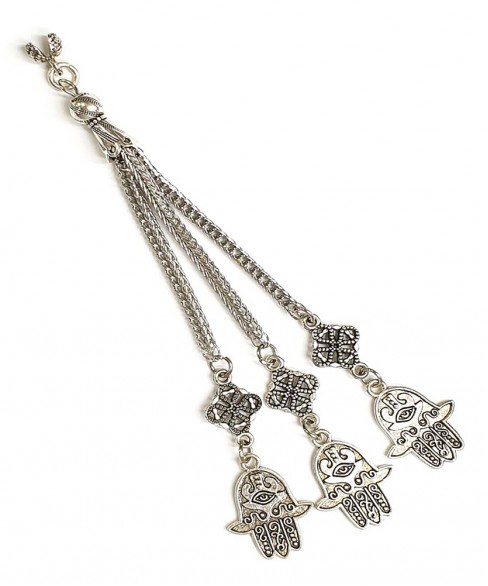Silver plated tassel AKS10267