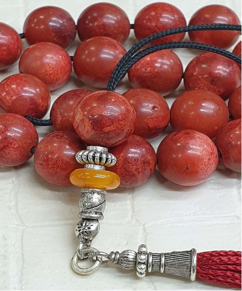 Κομπολόι από Μηλοκόραλο KOM10876