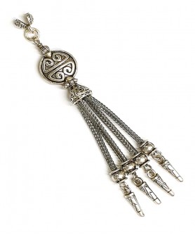 Φούντα επάργυρη κομπολογιού AKS10044