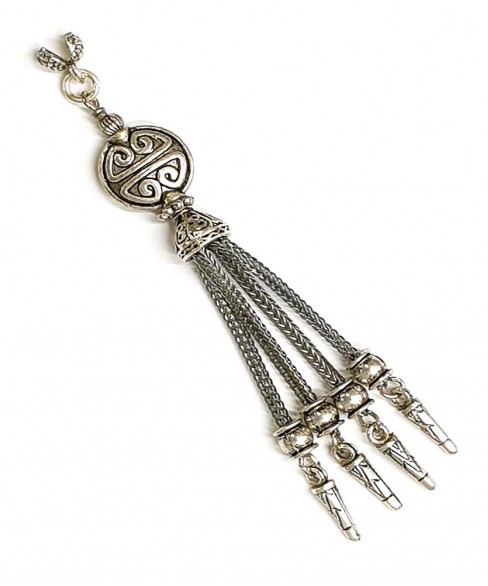 Φούντα επάργυρη κομπολογιού AKS10044