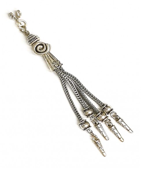 Φούντα επάργυρη κομπολογιού AKS10046