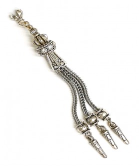 Φούντα επάργυρη κομπολογιού AKS10047