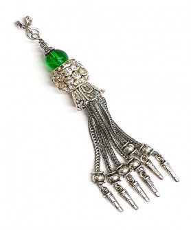 Φούντα επάργυρη κομπολογιού AKS10065