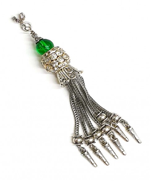 Φούντα επάργυρη κομπολογιού AKS10065