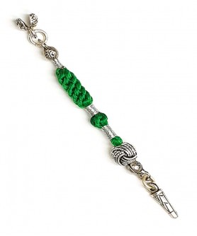 Χειροποίητη υφασμάτινη φούντα για κομπολόι AKS10196