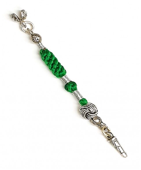 Χειροποίητη υφασμάτινη φούντα για κομπολόι AKS10196