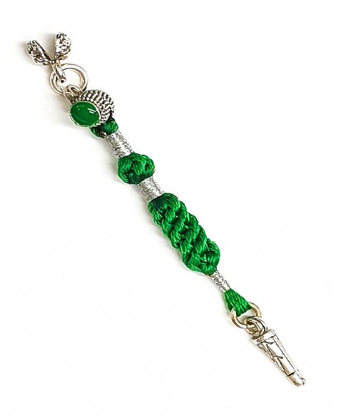 Χειροποίητη υφασμάτινη φούντα για κομπολόι AKS10201