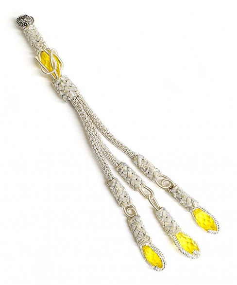 Χειροποίητη μεταλλική φούντα για κομπολόι AKS10221