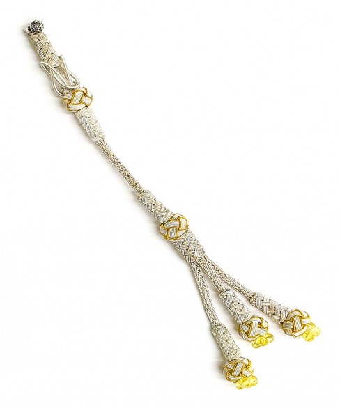 Χειροποίητη μεταλλική φούντα για κομπολόι AKS10222