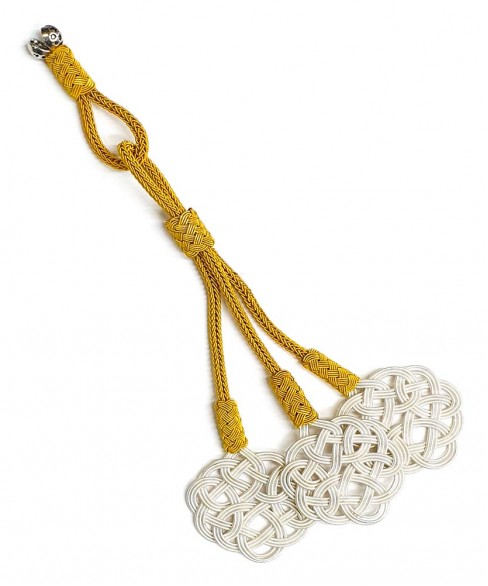 Χειροποίητη μεταλλική φούντα για κομπολόι AKS10223