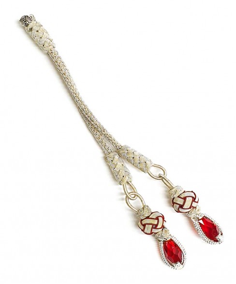 Χειροποίητη μεταλλική φούντα για κομπολόι AKS10224