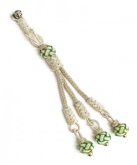 Χειροποίητη μεταλλική φούντα για κομπολόι AKS10226