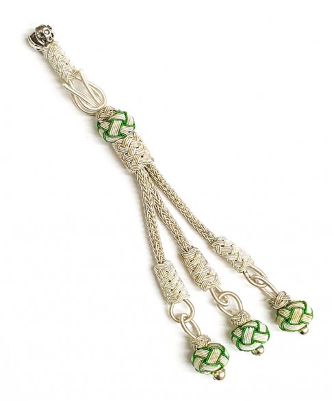 Χειροποίητη μεταλλική φούντα για κομπολόι AKS10226