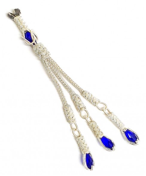 Χειροποίητη μεταλλική φούντα για κομπολόι AKS10228