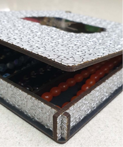 Χειροποίητο ξύλινο κουτί για συλλογές κομπολογιών KOYT10007