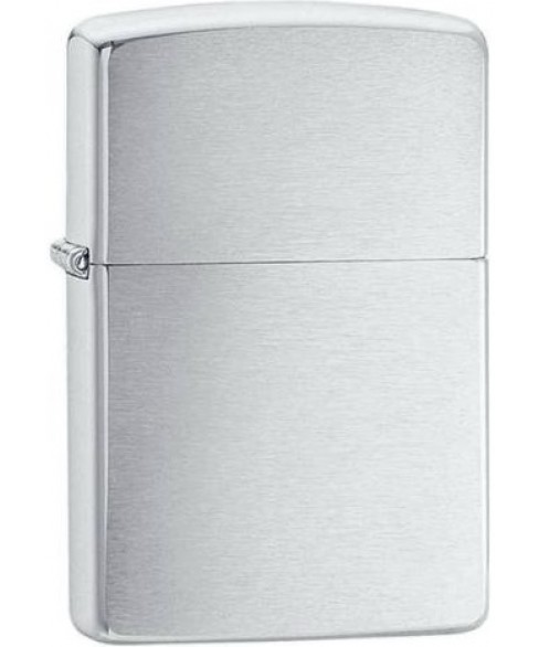 Zippo 200 Reg Brush Fin Chrome