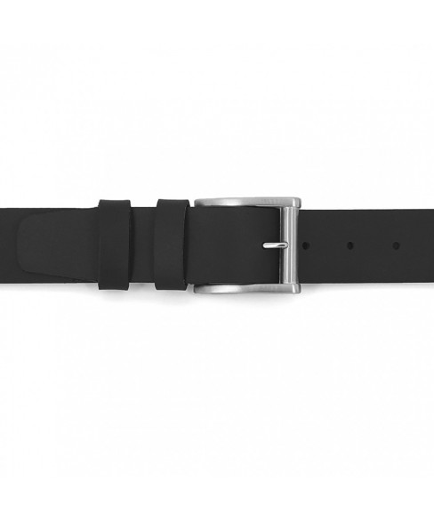 Δερμάτινη Ανδρική Ζώνη KOUROS NS1004 BLACK