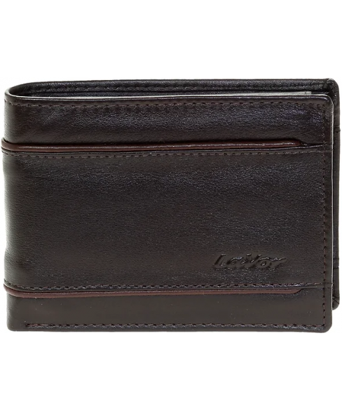 Ανδρικό Πορτοφόλι LAVOR 1-3614 DARK BROWN