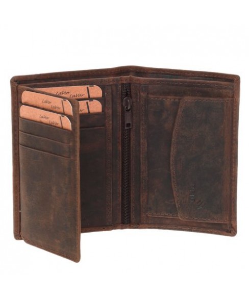 Ανδρικό Πορτοφόλι LAVOR 1-3626 DARK BROWN