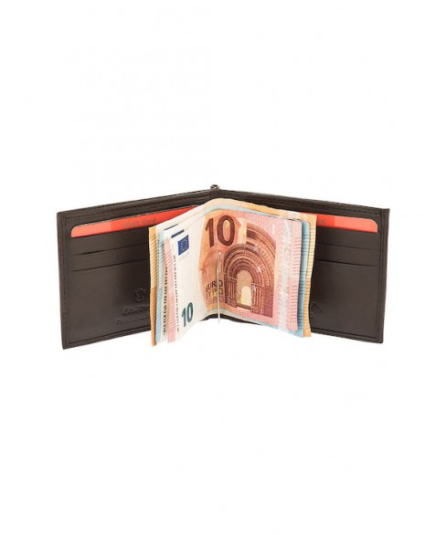 Ανδρικό Πορτοφόλι LAVOR 1-7409 DARK BROWN