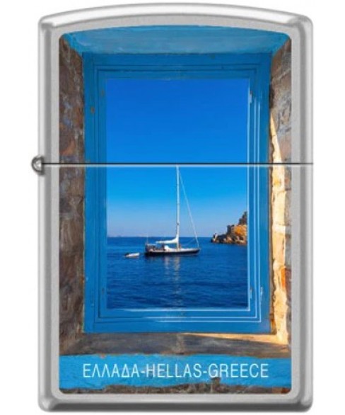 Zippo Sailboat In Window