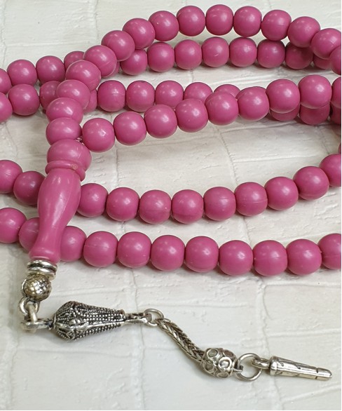 Τεσπίχ (Μουσουλμανικό Προσευχητάρι) από τεχνιτή ρυτίνη με 99 χάντρες TES10039