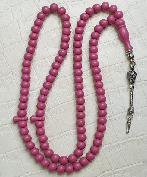 Τεσπίχ (Μουσουλμανικό Προσευχητάρι) από τεχνιτή ρυτίνη με 99 χάντρες TES10039