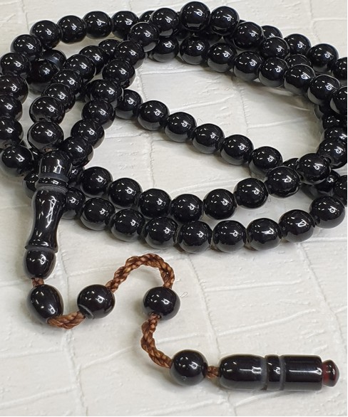 Τεσπίχ (Μουσουλμανικό Προσευχητάρι) από φατουράν με 99 χάντρες TES10042