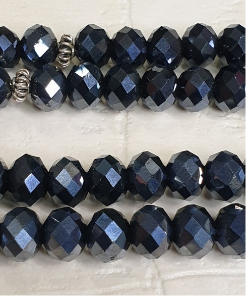 Τεσπίχ (Μουσουλμανικό Προσευχητάρι) από κρύσταλλο και ασήμι με 99 χάντρες TES10045