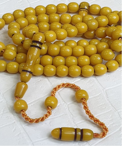 Τεσπίχ (Μουσουλμανικό Προσευχητάρι) από μαστίχα με 99 χάντρες TES10054