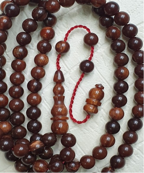 Τεσπίχ (Μουσουλμανικό Προσευχητάρι) από φατουράν με 99 χάντρες TES10056