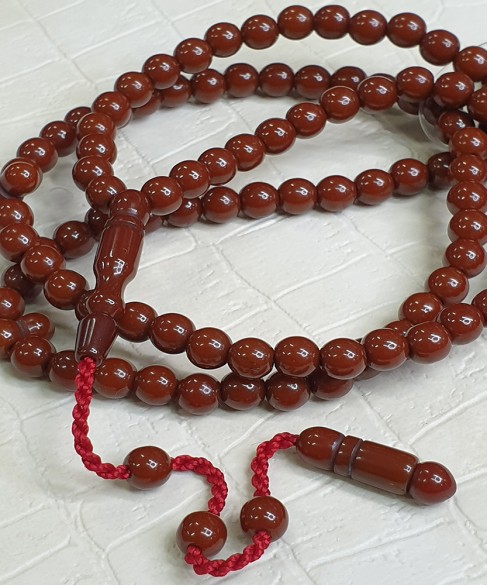 Τεσπίχ (Μουσουλμανικό Προσευχητάρι) από φατουράν με 99 χάντρες TES10057