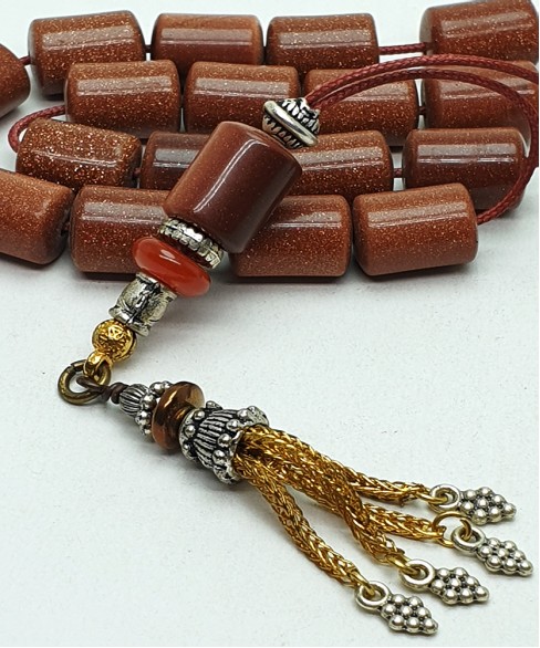 Κομπολόι από Ορυκτή Πέτρα KOM10363